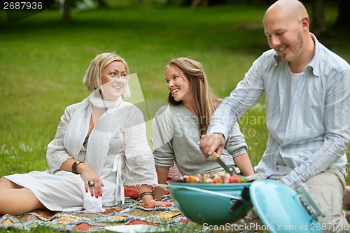 Image of BBQ Picninc in Park with Friends