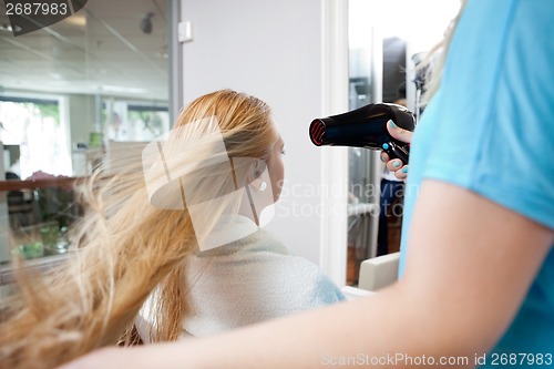 Image of Blow drying Hair