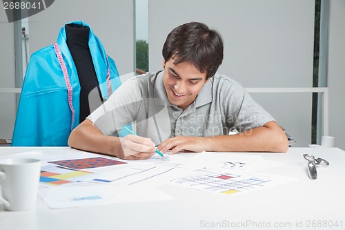 Image of Designer Making Rough Sketches