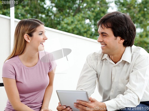 Image of Man And Woman Smiling