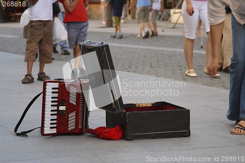 Image of Street singer abstract
