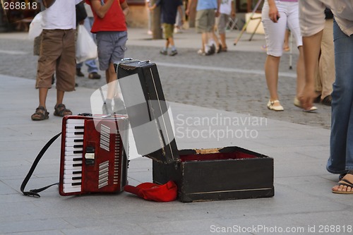 Image of Street singer abstract