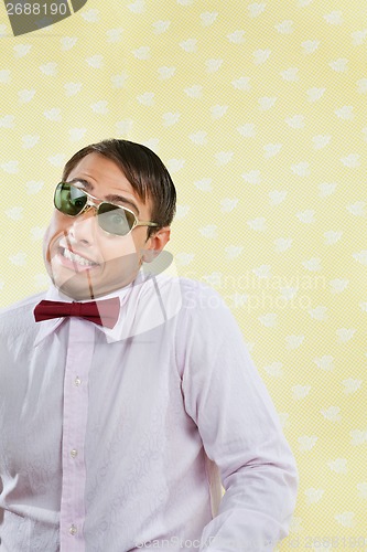 Image of Geek Making Funny Face