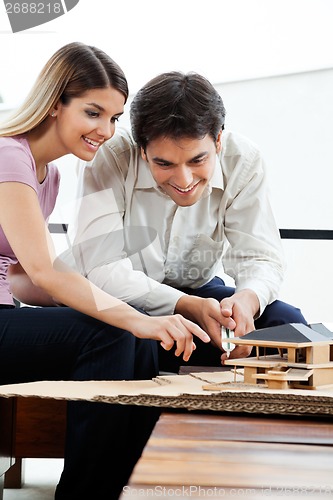 Image of Architects Working House Model