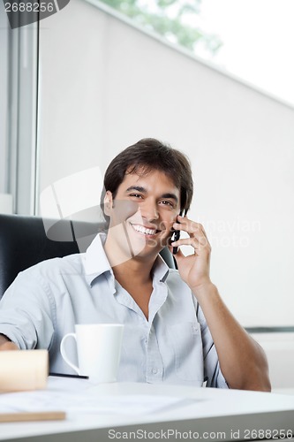 Image of Male Architect On Phone Call