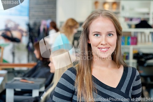 Image of Young Hairdresser Smiling