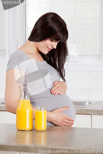 Image of Happy Pregnant Woman