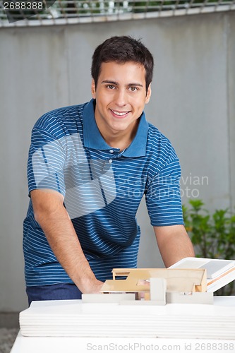 Image of Architect Working On Project