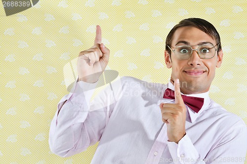 Image of Geek Pointing Up