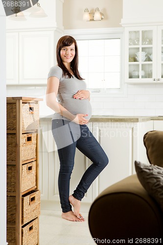 Image of Beautiful Healthy Pregnant Woman