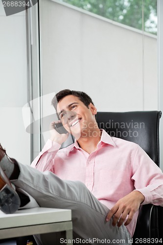 Image of Businessman On a Call