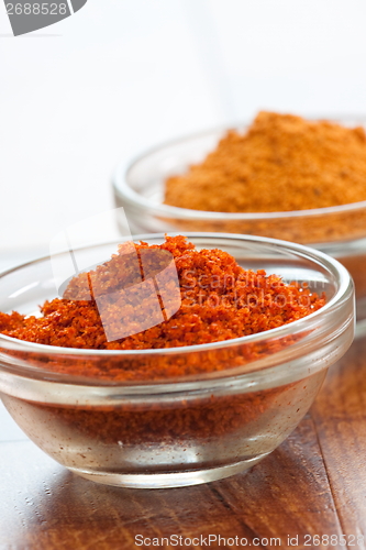 Image of Indian spices - Chillies and Turmeric