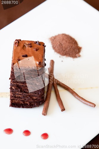 Image of Chocolate Sponge Dessert