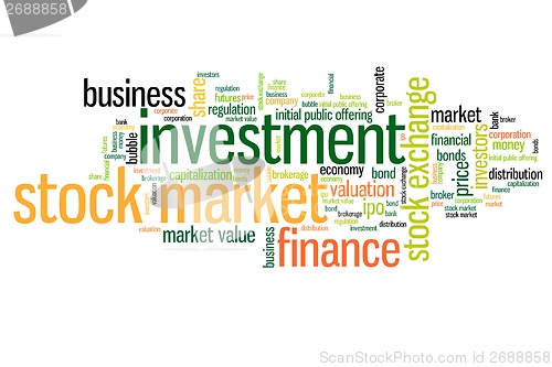Image of Stock market words
