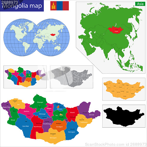 Image of Mongolia map