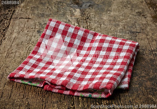 Image of red cotton napkin
