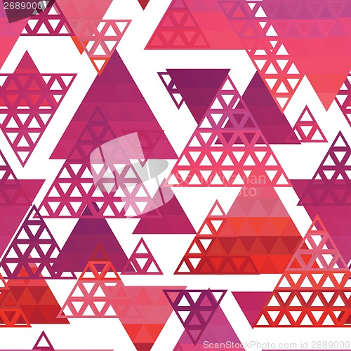 Image of Retro pattern of geometric shapes