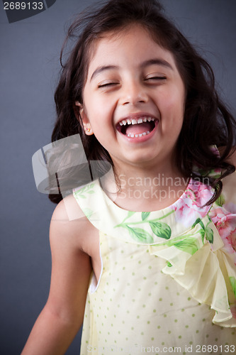 Image of East Indian girl laughing