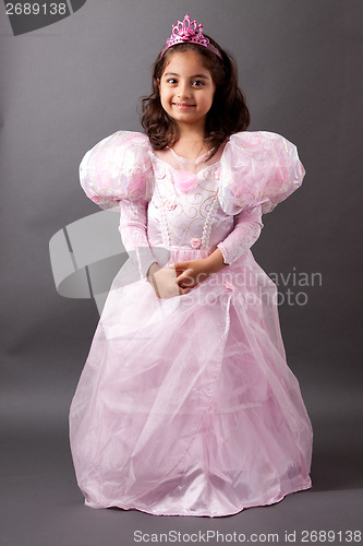 Image of Beautifull Indian girl in Princess outfit