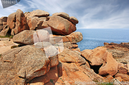 Image of Pink granite coast Ploumanach