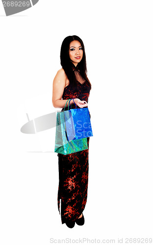 Image of Woman went shopping.