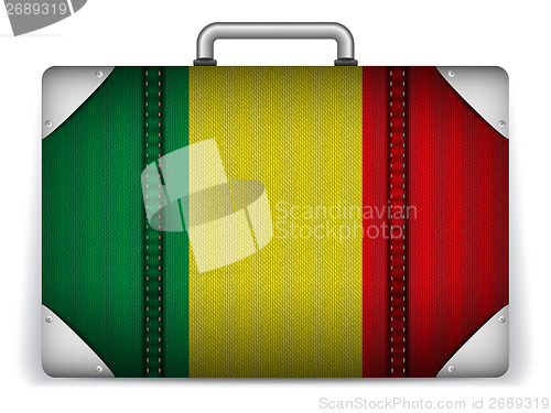 Image of Mali Travel Luggage with Flag for Vacation