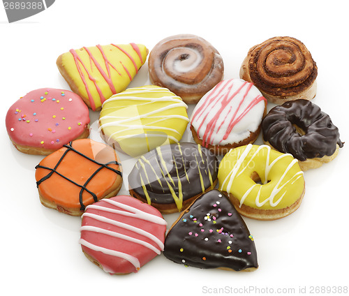 Image of Collection Of  Colorful Donuts