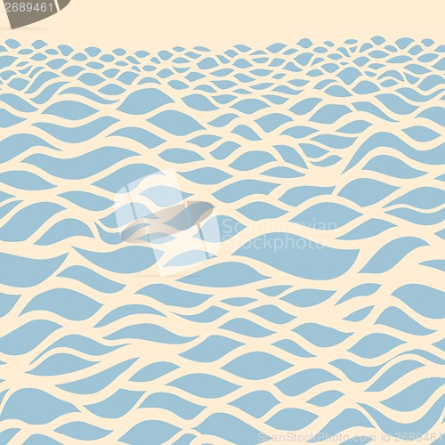 Image of Sea background. Hand drawn vector illustration