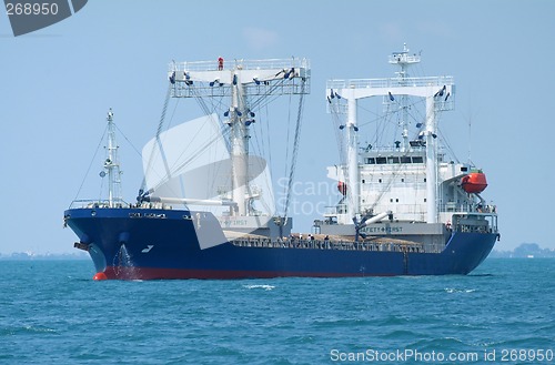 Image of Bulk ship at anchor