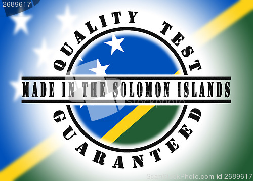 Image of Quality test guaranteed stamp 