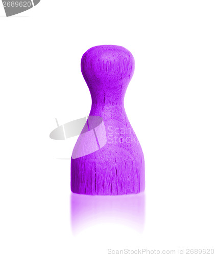 Image of Wooden pawn with a solid color