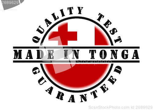 Image of Quality test guaranteed stamp 