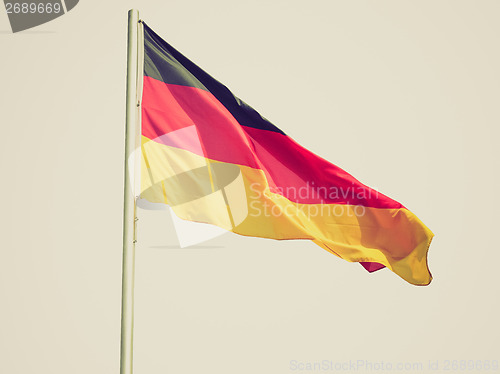 Image of Retro look German flag