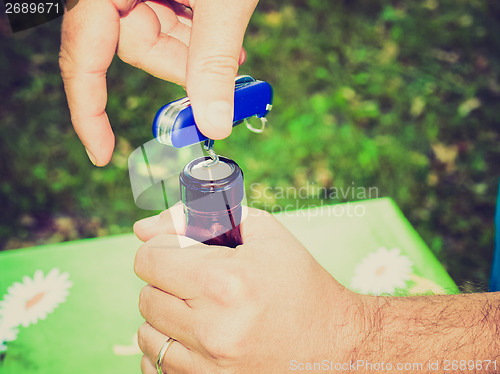 Image of Retro look Bottle opening