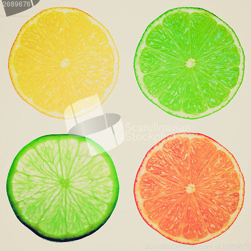 Image of Retro look Food collage