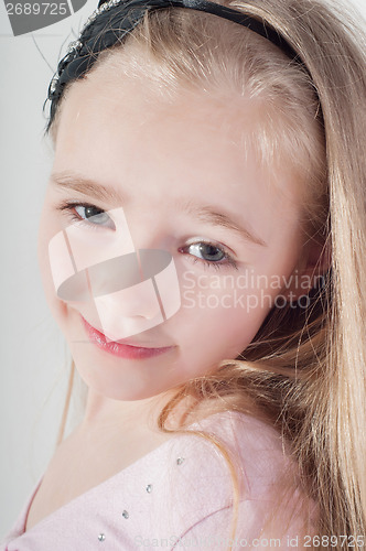 Image of Happy blond girl