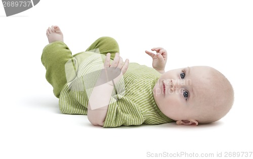 Image of toddler isolated on white background