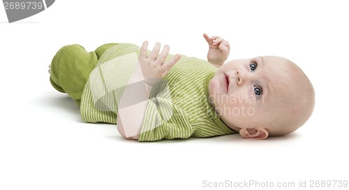 Image of toddler isolated on white background