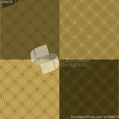 Image of golden swirl pattern multi