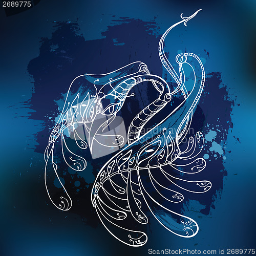 Image of Garuda. Decorative Vector illustration.