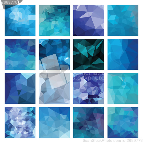 Image of Polygonal  vector background.