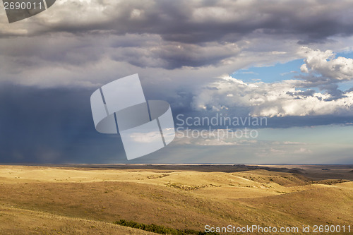 Image of storm clouds over a prairie