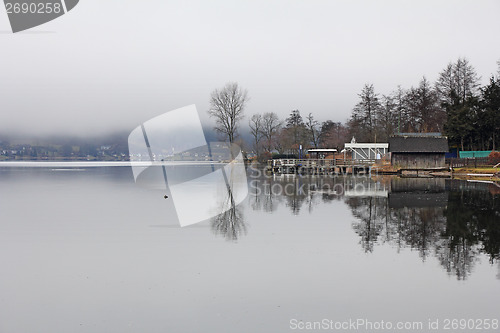 Image of Foggy day at the lake