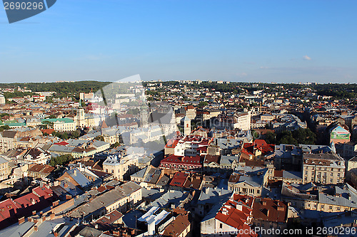 Image of view to the house-tops of Lvov city