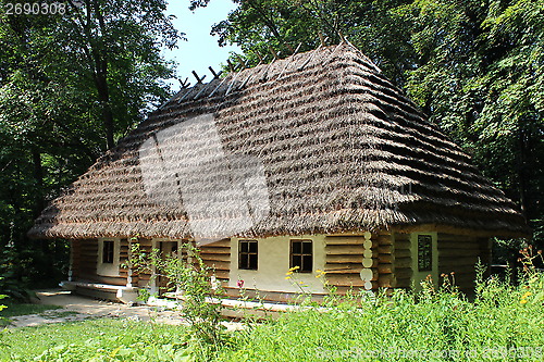 Image of old rural house in Carpathian region