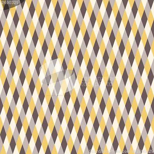 Image of Seamless Warm Color Pattern. Rhombus Background