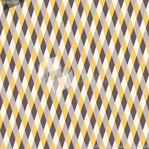 Image of Seamless Warm Color Pattern. Rhombus Background