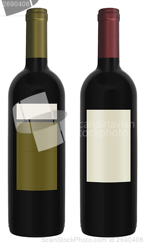 Image of Two bottles red wine