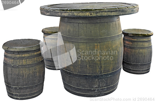 Image of Old barrels