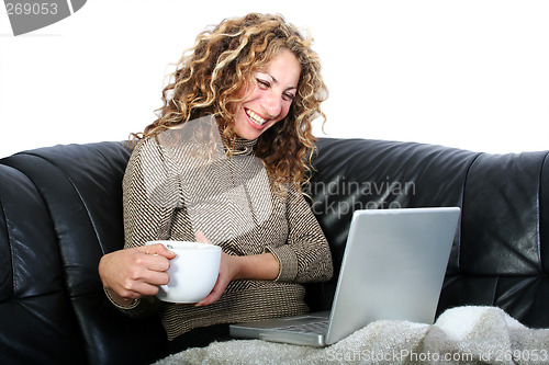 Image of Woman with Laptop